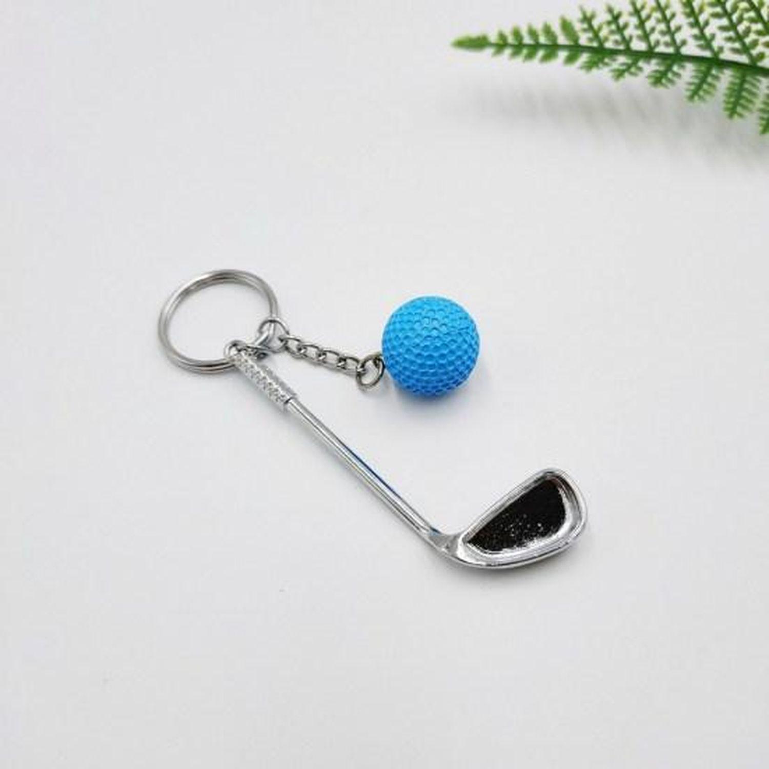 Брелок для ключей Гольф металлический Голубой (99_8_0_1С) - фото 4