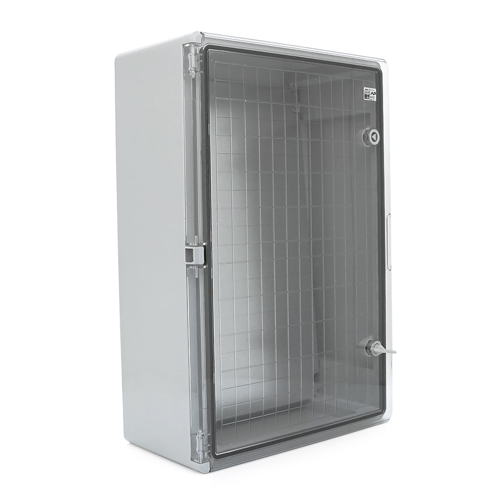 Монтажный бокс ударопрочный из abs пластика с прозрачной дверцей 600х400х200 мм (YUT_V10727)