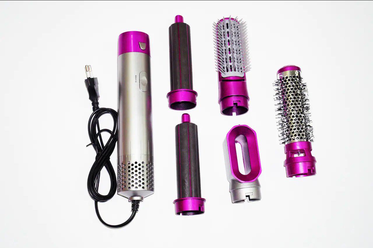 Фен повітряний мультистайлер з насадками HOT Air Styler TP -5+1 Сталевий - фото 3 Фен повітряний мультистайлер з насадками HOT Air Styler TP -5+1 Сталевий - фото 3