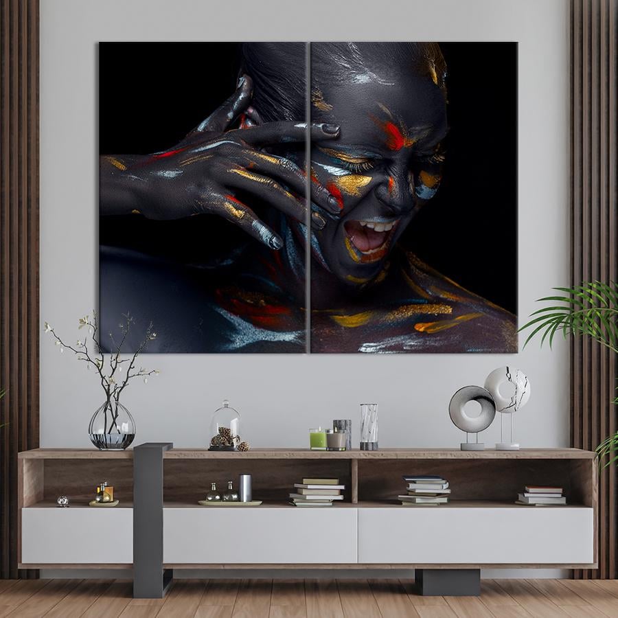 Картина Девушка в ярких красках 111x81 см (2057-2)