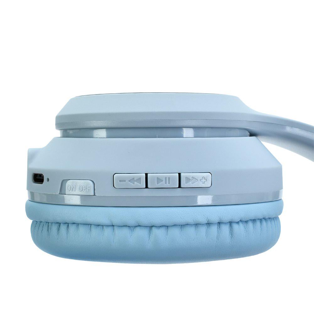 Навушники HZ-BT623 Bluetooth 5.0 до 10 м 400 мАг 20-20 000 Гц 32 Ом Синій (26911912) - фото 3