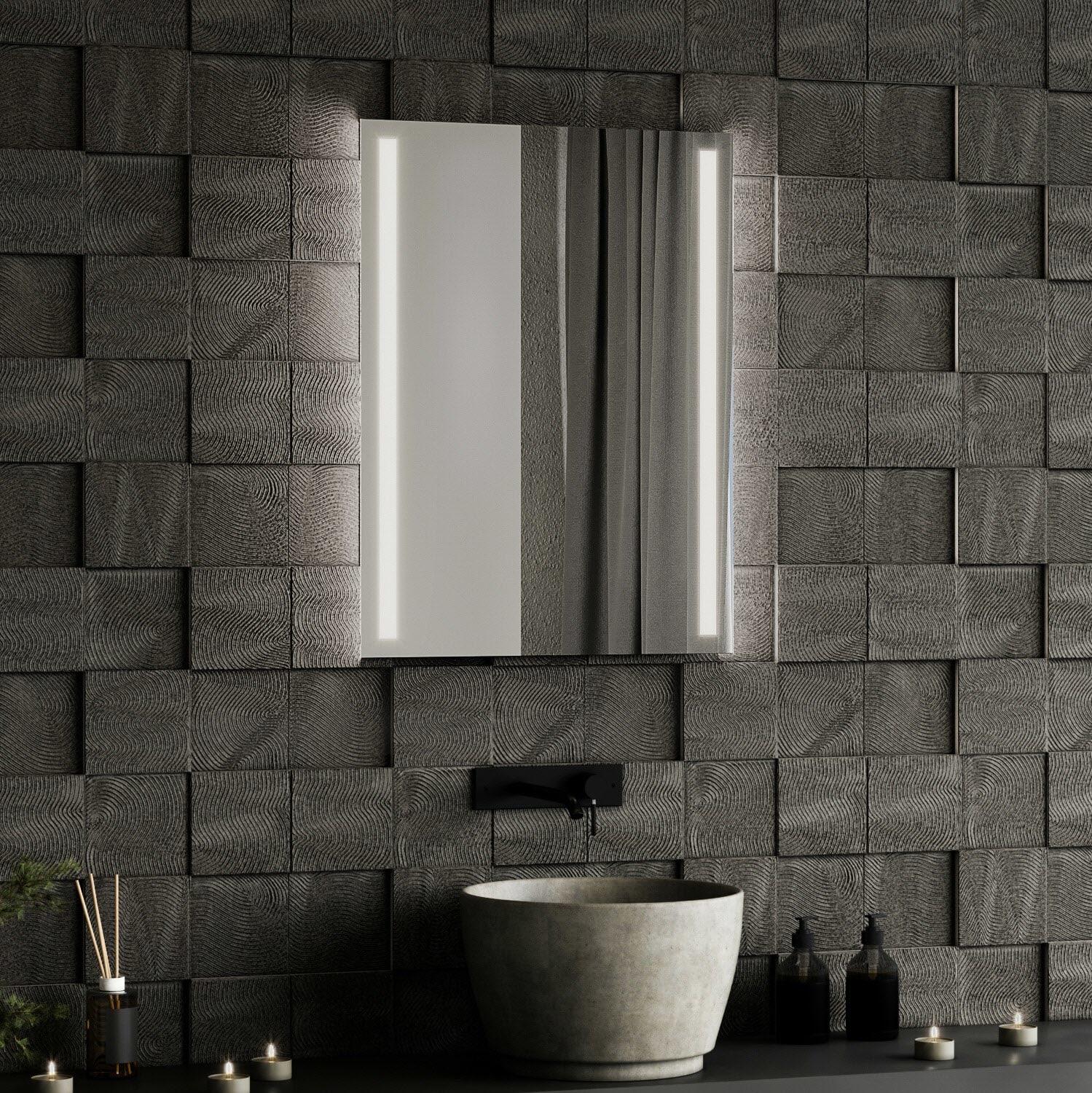 Зеркало Dim Dzerkal GERA с LED-подсветкой 50х70 см (6249)