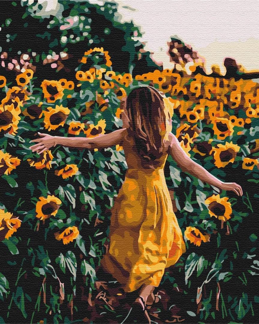 Картина по номерам Brushme BS35051 Прогулка в подсолнухах 40x50 см (1433522920)