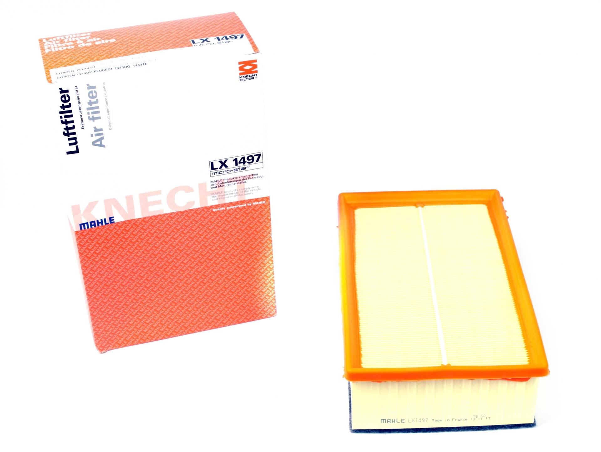 Фільтр повітряний KNECHT для Citroen C4/Peugeot 307/308 2,0HDI 04- (LX 1497)