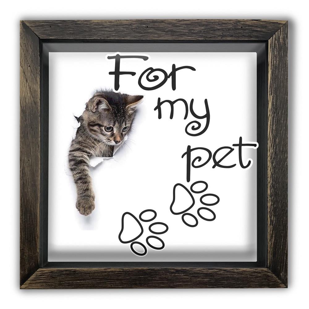 Копилка For my pet деревянная 20x20x6,5 см винтажная Коричневый (хркп0001ква)