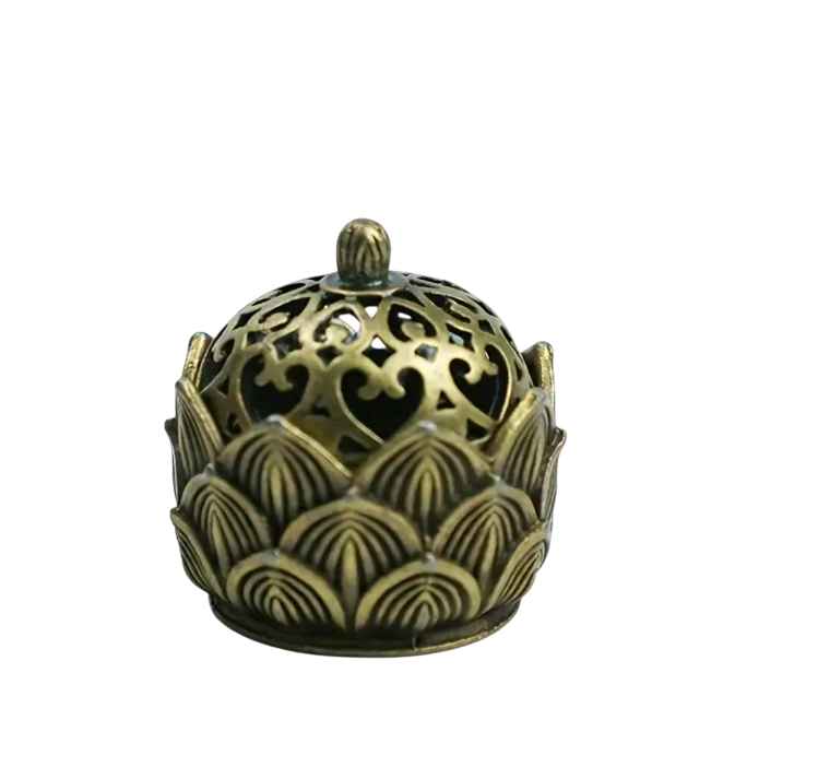 Аромалампа для благовоний Лотос металлическая 2,7х2,7 см (EG4058)