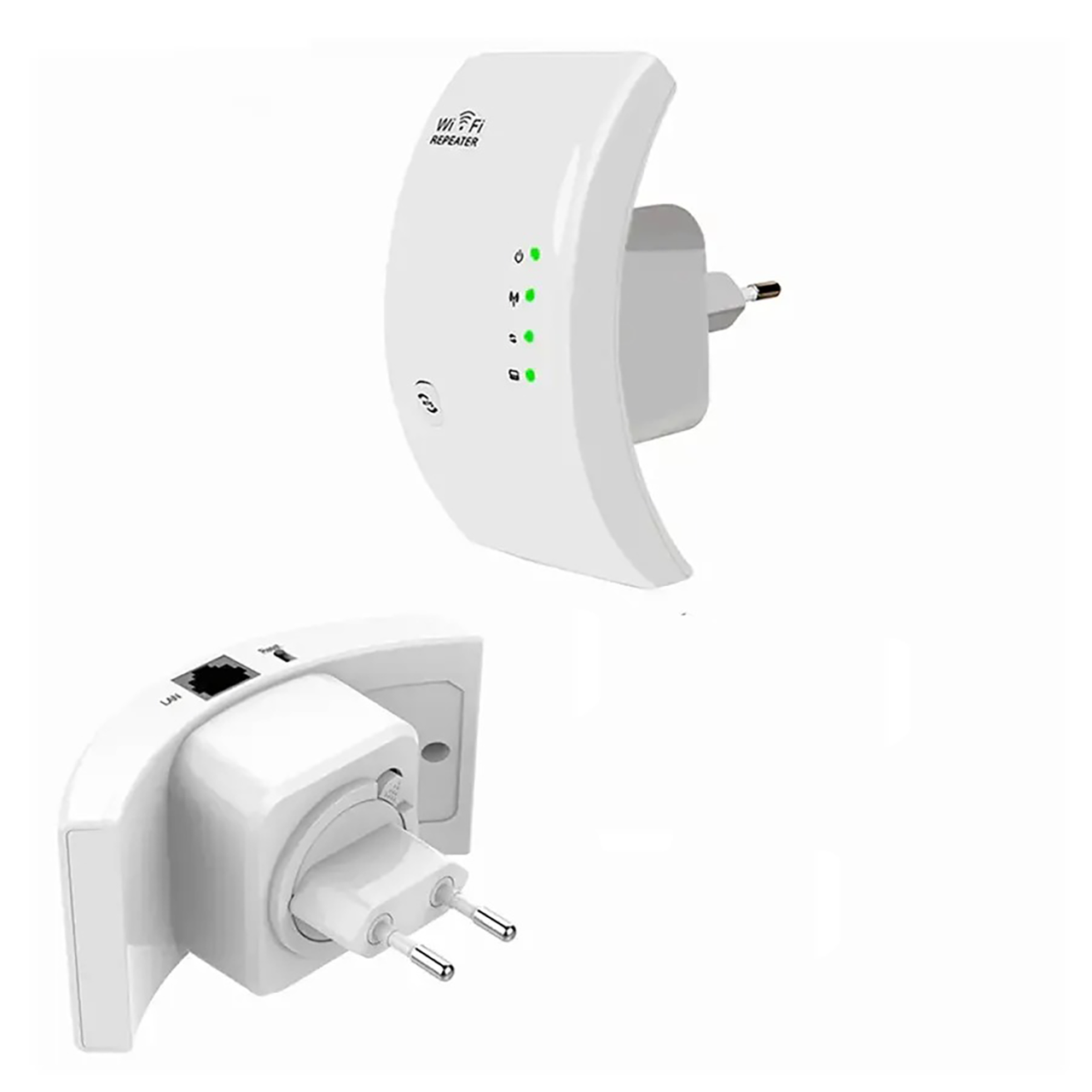 Усилитель Wi-Fi сигнала ретранслятор 300 Мбит/с 802.11N/B/G полукруглый White (id_96522) - фото 3 Усилитель Wi-Fi сигнала ретранслятор 300 Мбит/с 802.11N/B/G полукруглый White (id_96522) - фото 3