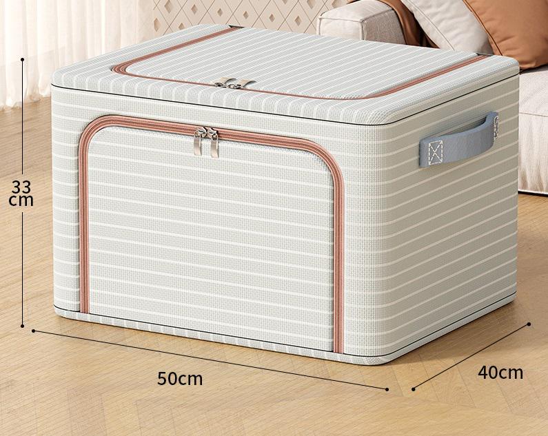 Органайзер для хранения вещей 18442 33х40х50 см 66 л светло-серый (5003877) - фото 2 Органайзер для хранения вещей 18442 33х40х50 см 66 л светло-серый (5003877) - фото 2