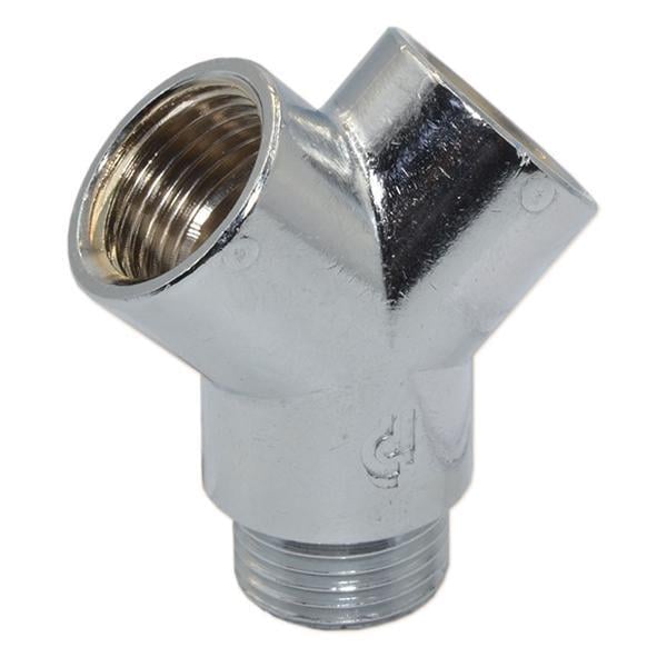 Тройник Y-образный хромированный Pattaroni 1/2" наружная резьба (F134CR001)