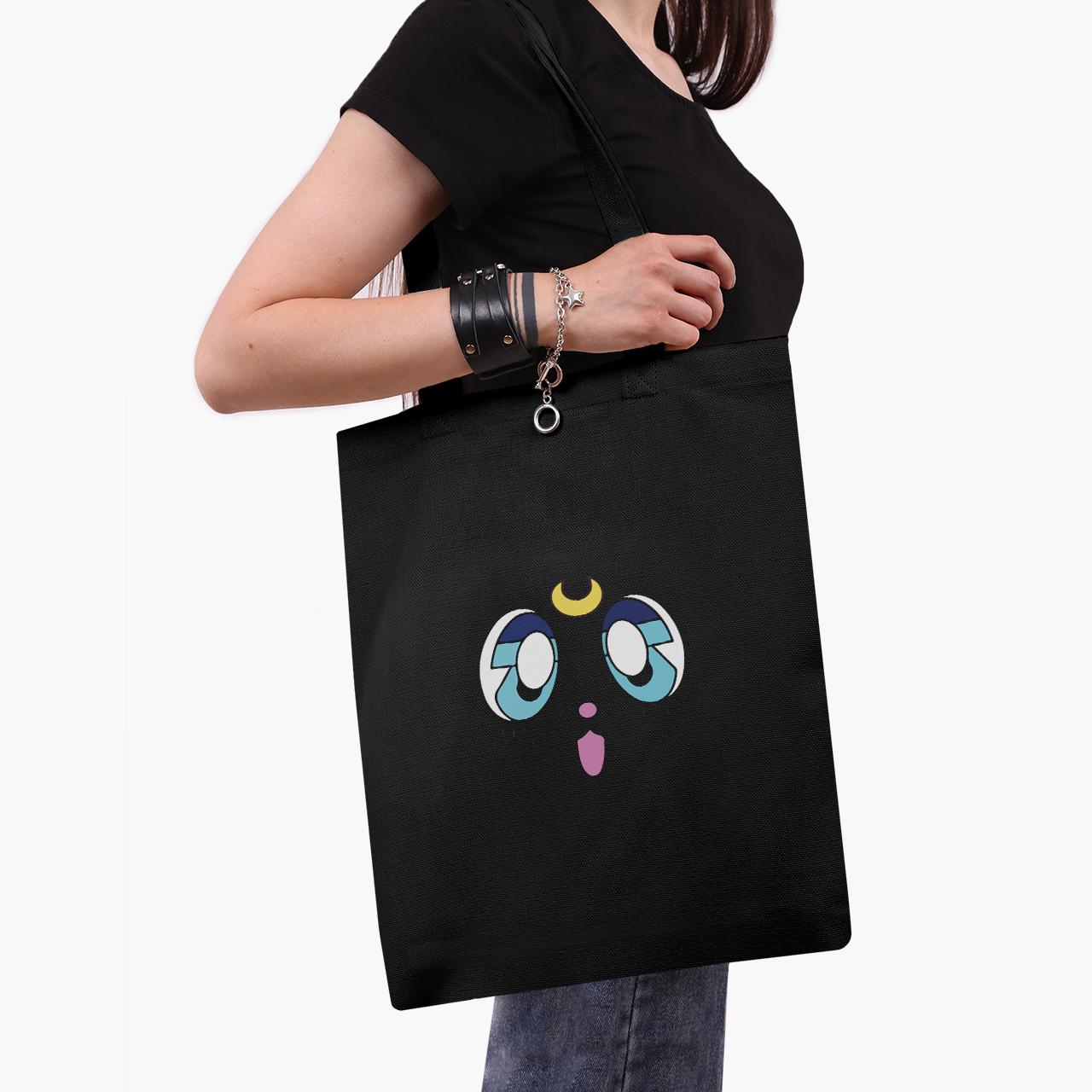 Эко сумка шоппер anime Sailor Moon Cats 41x35 см Черный (9227-2921-BK)