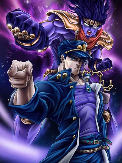 ᐉ Плед Strong Jotaro JoJo's Bizarre Adventure плюш однослойный