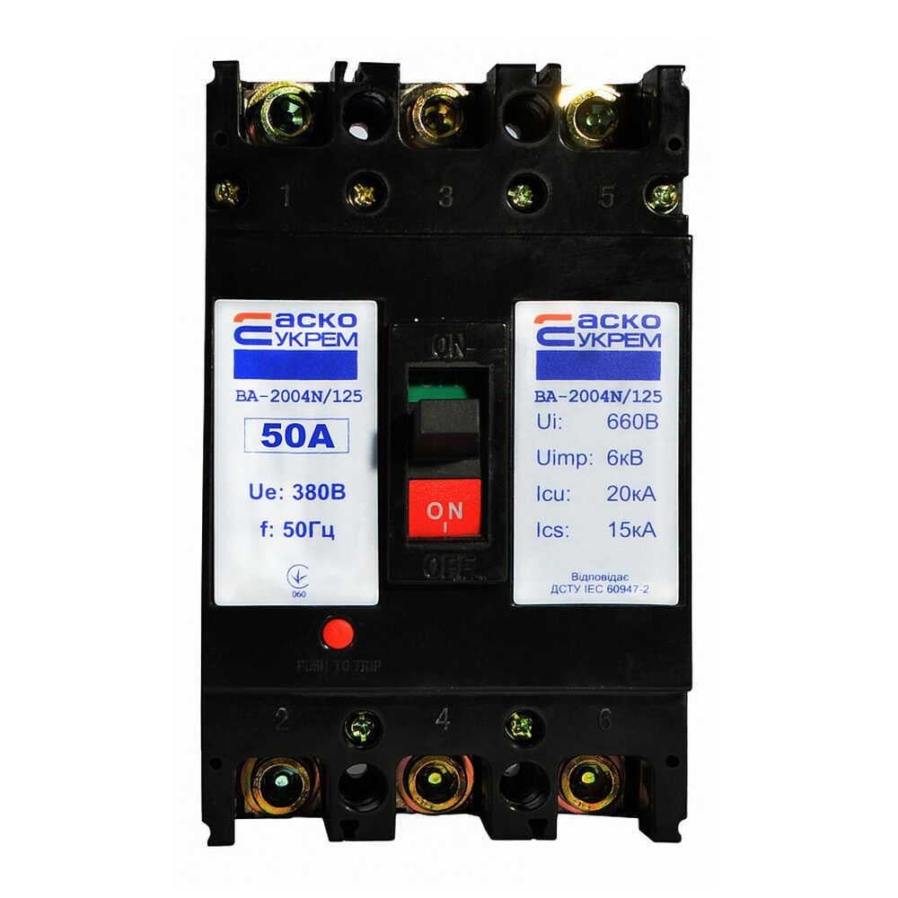 Автоматический выключатель АСКО-УКРЕМ ВА-2004N/125 3р 50А (A0010040078)