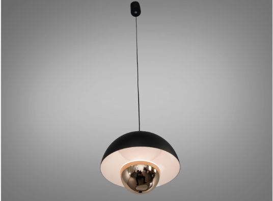 Светильник подвесной LED сенсорный 5 Вт Черный/Золотой (QY-H1206 B+SG)