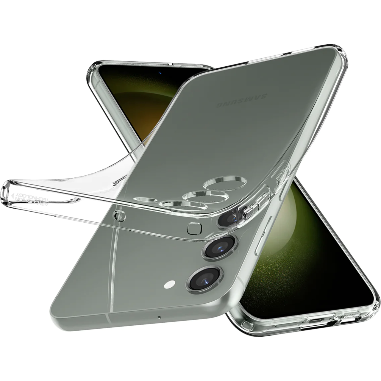 Чохол-накладка Spigen Crystal Case for Samsung S23, Crystal Clear (ACS05708) - фото 8