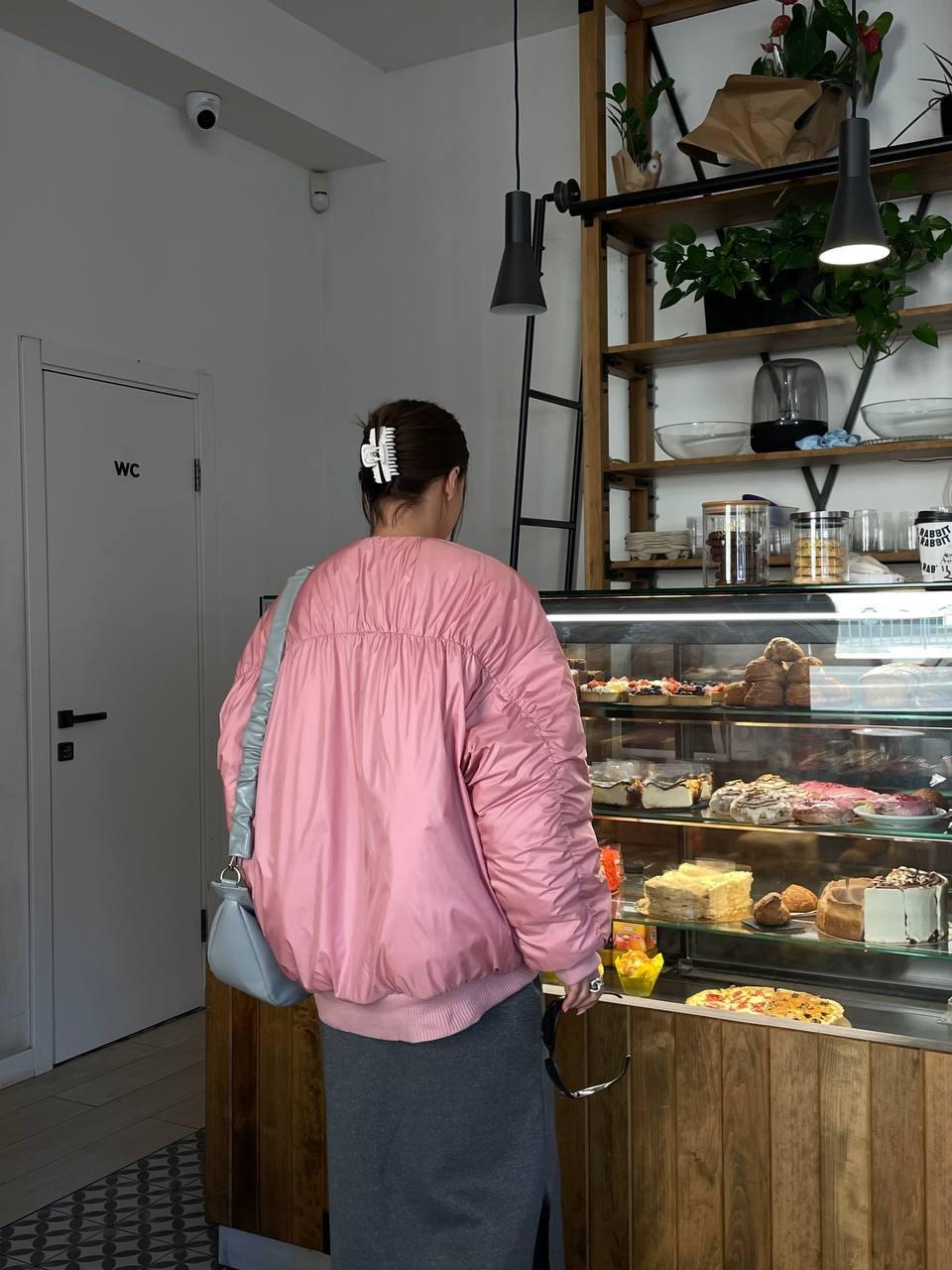 Бомбер зимній жіночий ZF Inspire 1650 L-XL Рожевий (1650-Р-L-XL) - фото 4 Бомбер зимній жіночий ZF Inspire 1650 L-XL Рожевий (1650-Р-L-XL) - фото 4