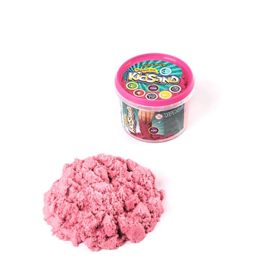 Набір креативної творчості кінетичний пісок Danko Toys KidSand KS-01-06 400 г Рожевий (RLT33102s43769)