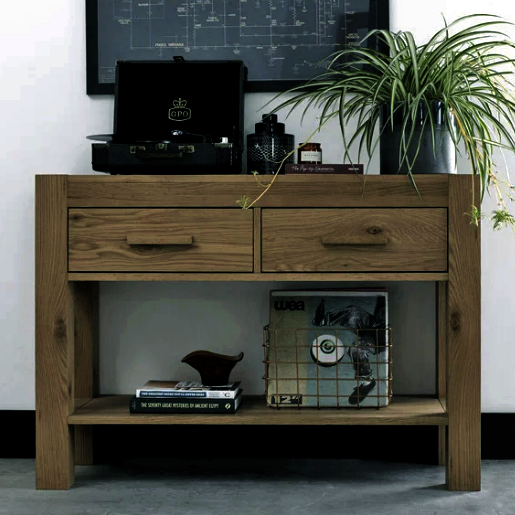 Столик консольний з дерева Хворен Сепія (СОО-000708) - фото 1 Столик консольний з дерева Хворен Сепія (СОО-000708) - фото 1