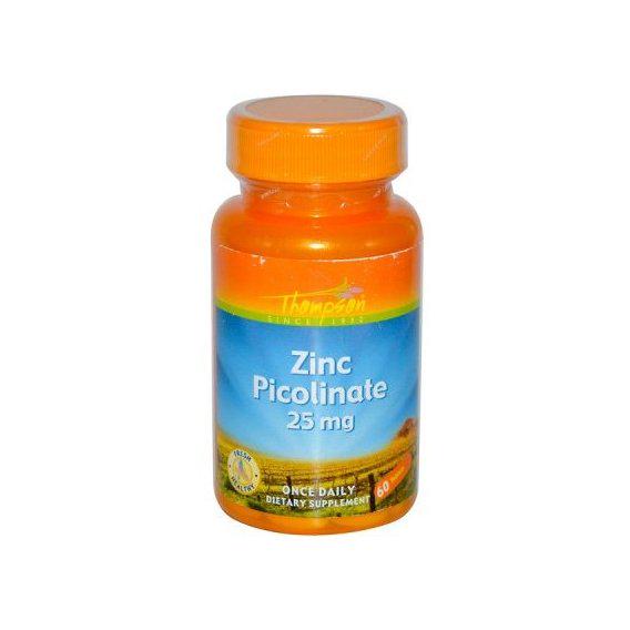 Микроэлемент Цинк Thompson Zinc Picolinate 25 мг 60 Tabs