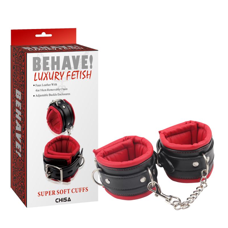 Манжеты на лодыжки Behave! Luxury Fetish Super Soft Ankle Cuffs мягкие (1000060404)