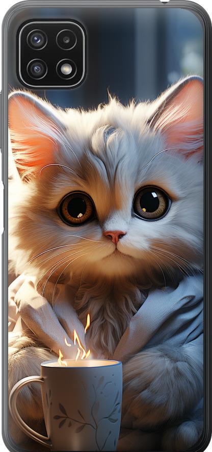 Чехол на Samsung Galaxy A22 5G A226B White cat (5646u-2581-42517) Чехол на Samsung Galaxy A22 5G A226B White cat (5646u-2581-42517)