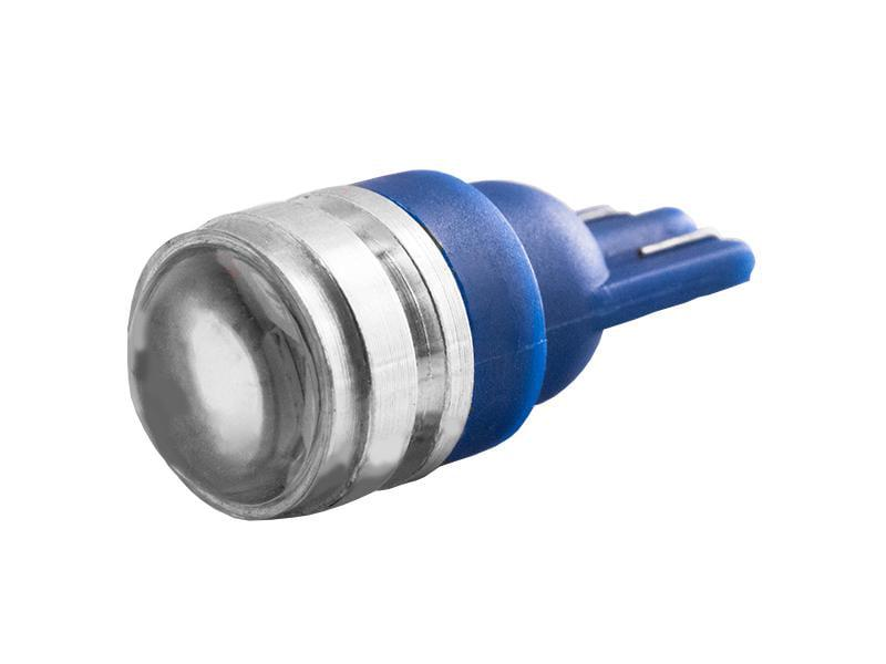 Автомобильная светодиодная лампа LEDUA T10-2835-3 SMD с линзой 12V Синий (1652)