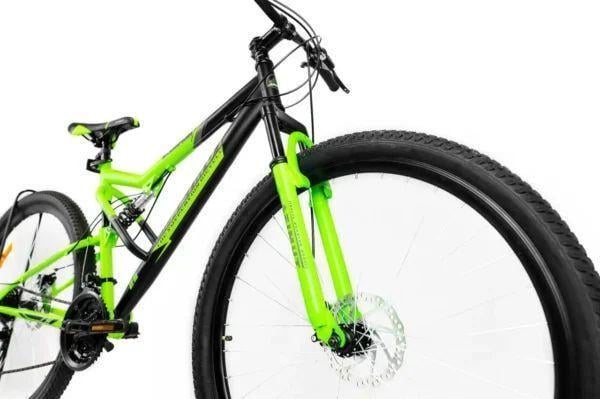 Велосипед двухподвесный Azimut Scorpion FRD Черно-зеленый (25996008) - фото 4 Велосипед двухподвесный Azimut Scorpion FRD Черно-зеленый (25996008) - фото 4