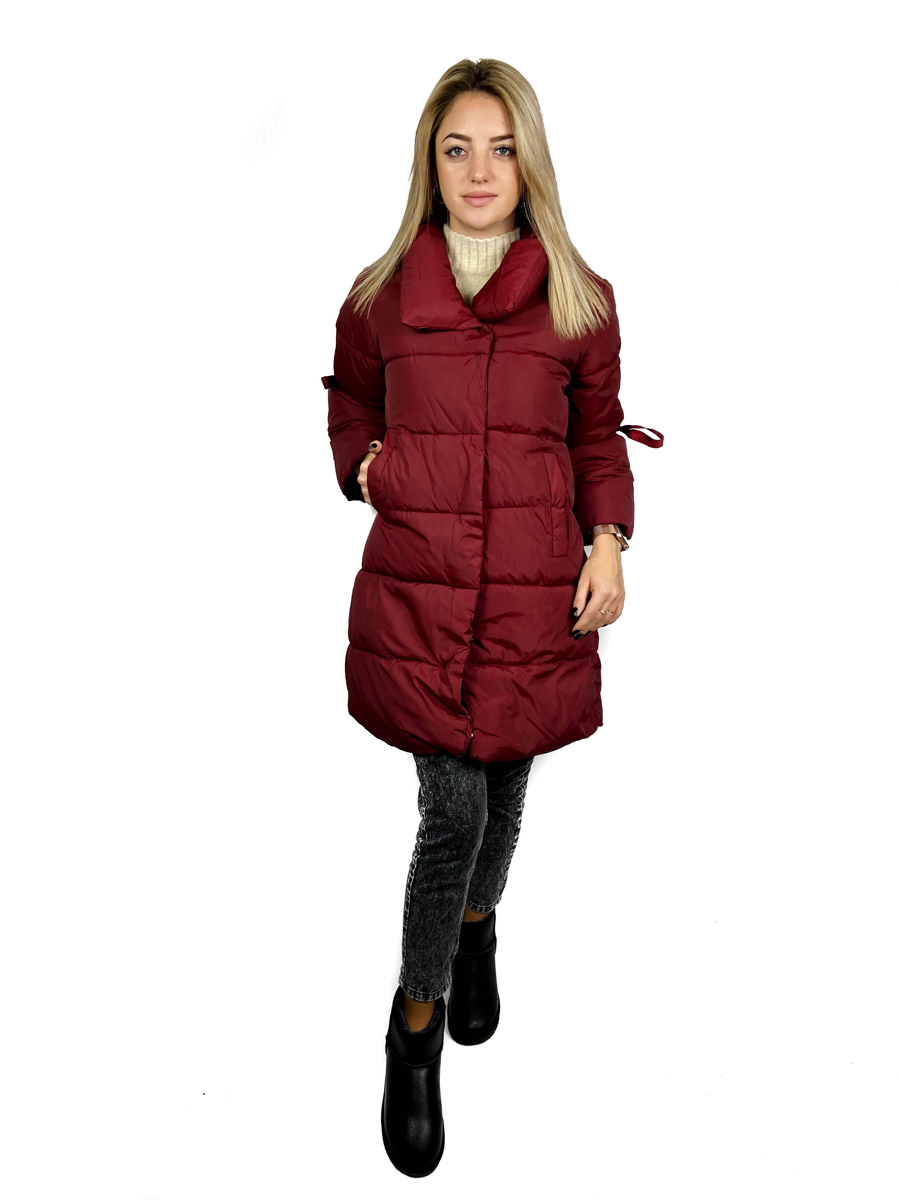 Куртка женская YIGU без капюшона XL Бордовый (ZK124) Куртка женская YIGU без капюшона XL Бордовый (ZK124)