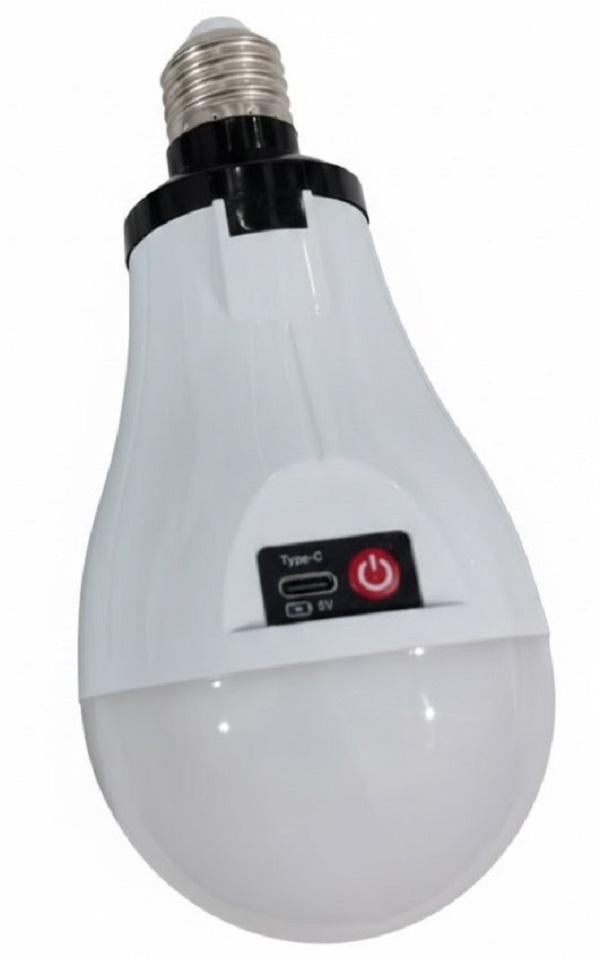 Лампочка автономного освещения LED аккумуляторная с крючком и зарядкой Type-C (2104619093)