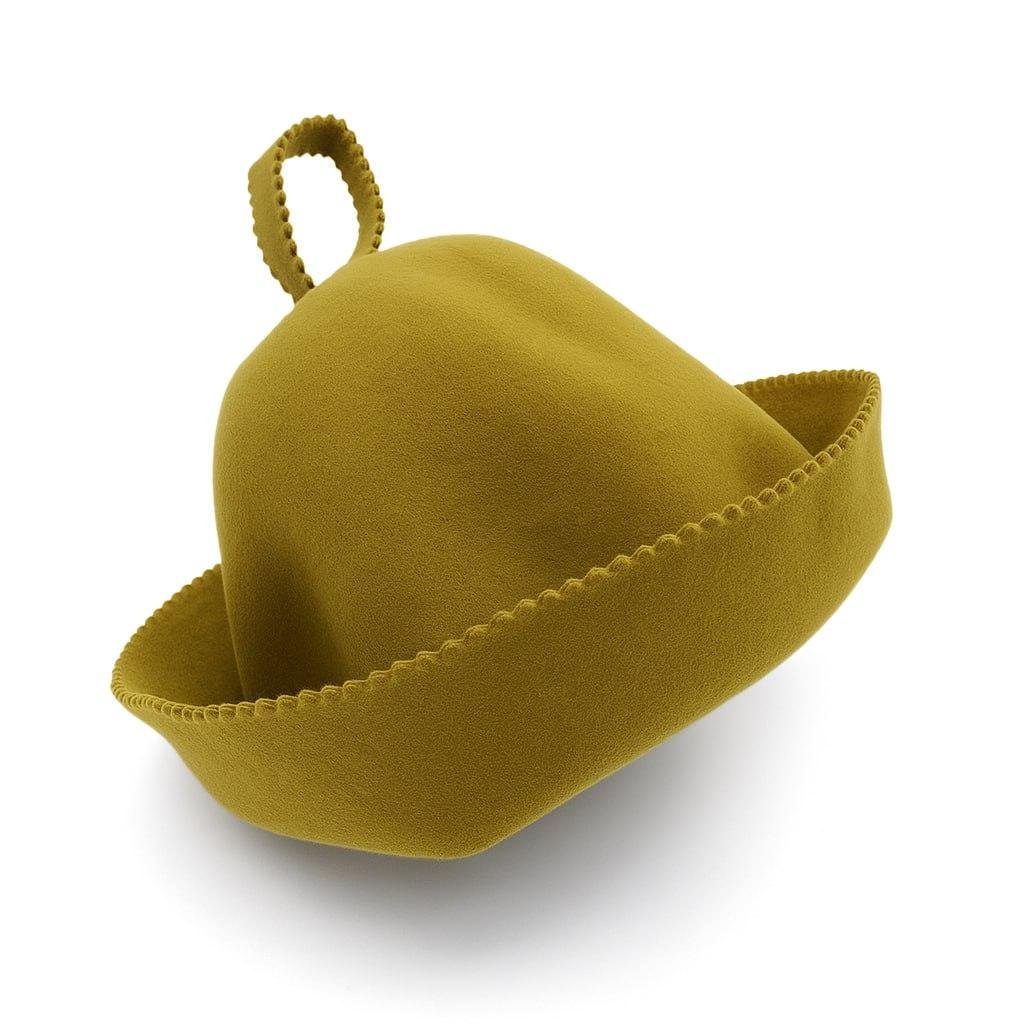 Шапка для бани Luxyart Premium без швов натуральный войлок Олива (LA-687)