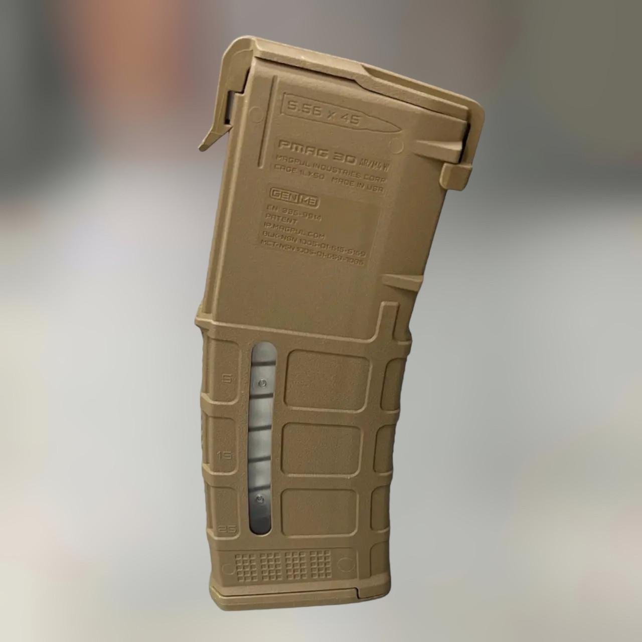 Магазин Magpul для AR15 з вікном на 30 патронів PMAG 30 GEN M3 AR/M4 5.56x45 мм .223 Remington Coyote (MAG556)