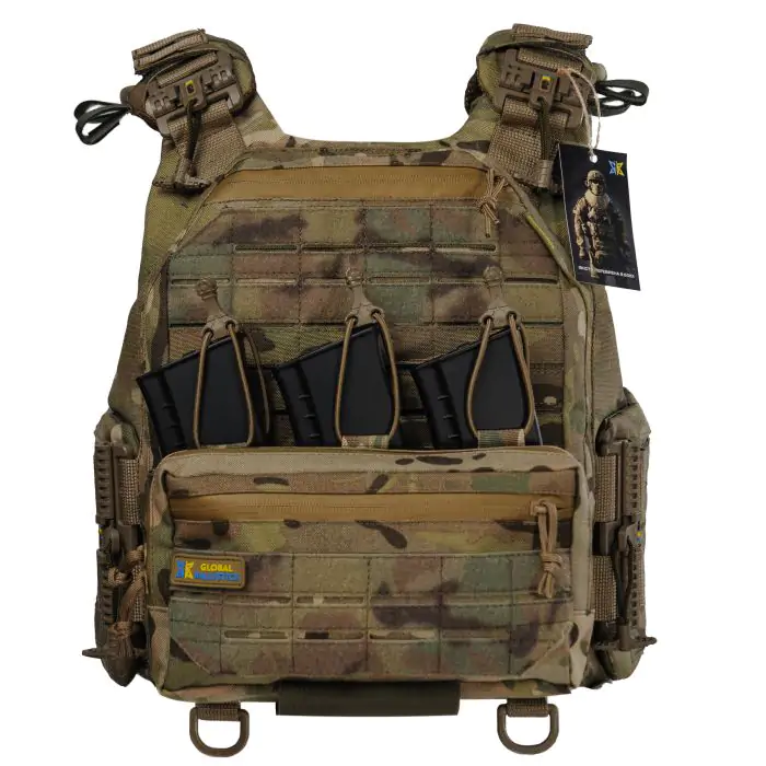 Плитоноска Warmor Gen6 Органайзер комбинирований под 3 магазина Мультикам - фото 2