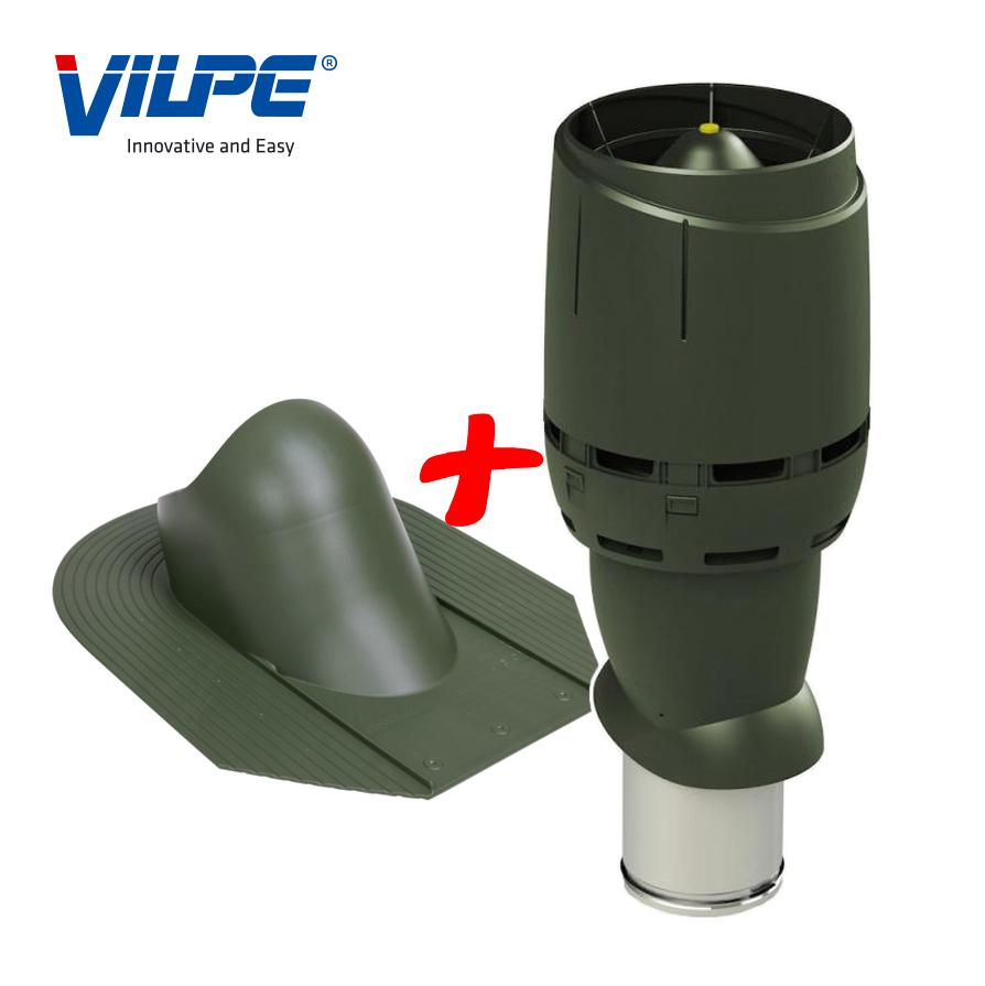 Выход вентиляционный Vilpe FLOW для битумной черепицы утепленный Ø 160 мм 500 мм 6020 Зеленый (30111333) - фото 6 Выход вентиляционный Vilpe FLOW для битумной черепицы утепленный Ø 160 мм 500 мм 6020 Зеленый (30111333) - фото 6