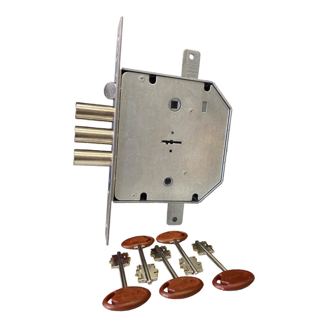 Замок дверний врізний Шерлок 06.42 лівий під тяги