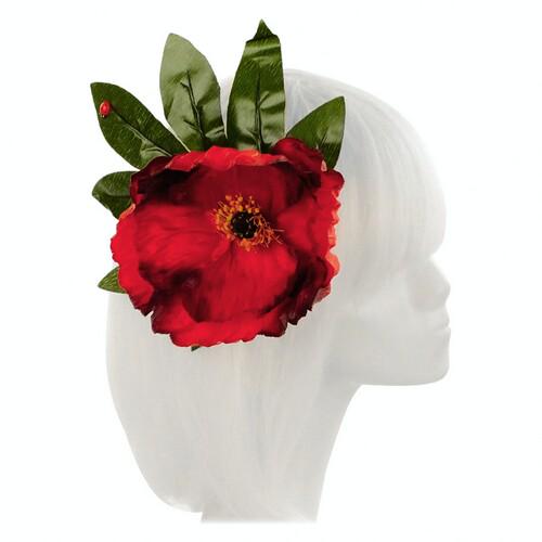 Брошка-заколка Мак SETA Decor 19-872