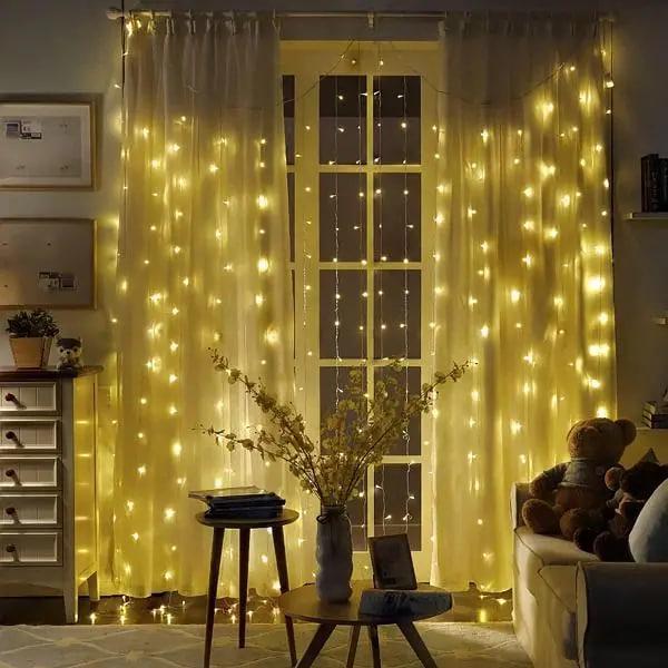 Гірлянда штора 360 LED 3х3 м Білий теплий (0808)