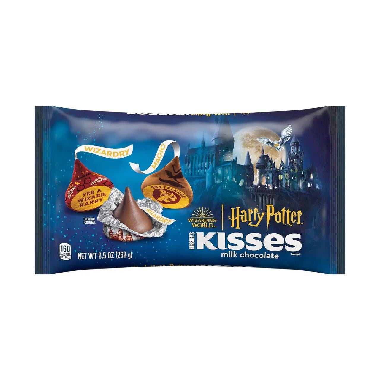 Цукерки Hershey's Kisses Harry Potter Milk Chocolate Halloween Candy Bag 269 г (1963524319)
