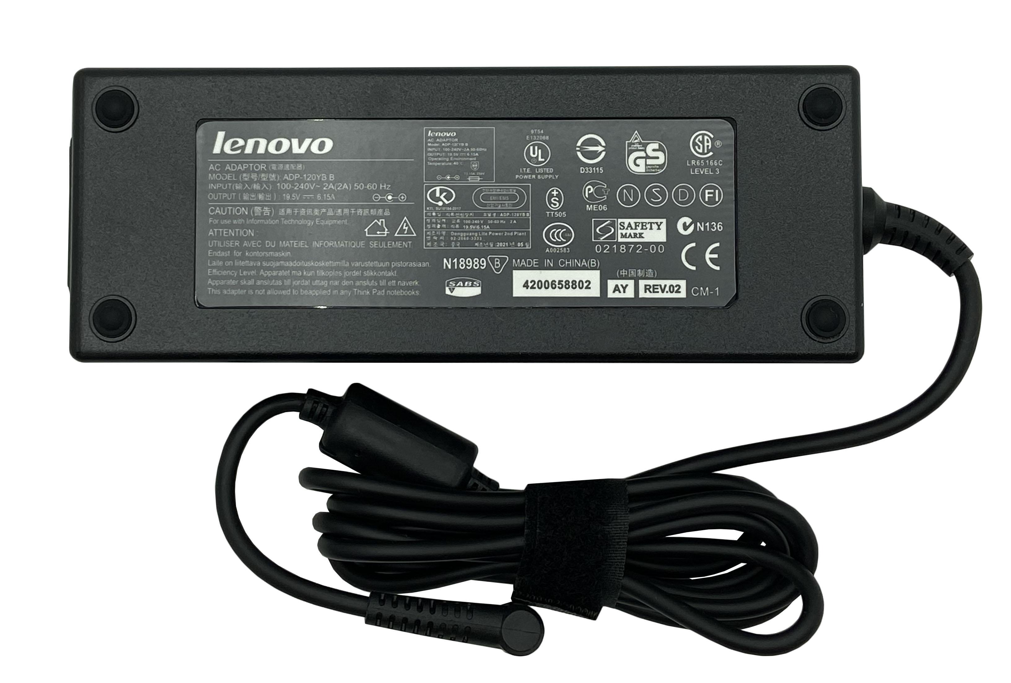 Блок питания для ноутбука Lenovo-IBM ADP-120LHB 120W 19,5V 6,15A 6,3x3,0 мм (011285) Блок питания для ноутбука Lenovo-IBM ADP-120LHB 120W 19,5V 6,15A 6,3x3,0 мм (011285)