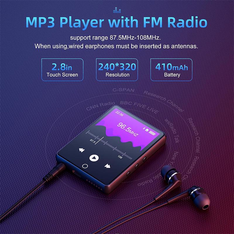 MP3-плеер A6 Bluetooth Hi-Fi 32Gb с полным сенсорным экраном/FM-радио и диктофоном - фото 7