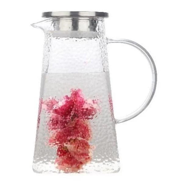 Кувшин стеклянный Edenberg с металлической крышкой 1,6 л (EB-19582) - фото 4 Кувшин стеклянный Edenberg с металлической крышкой 1,6 л (EB-19582) - фото 4