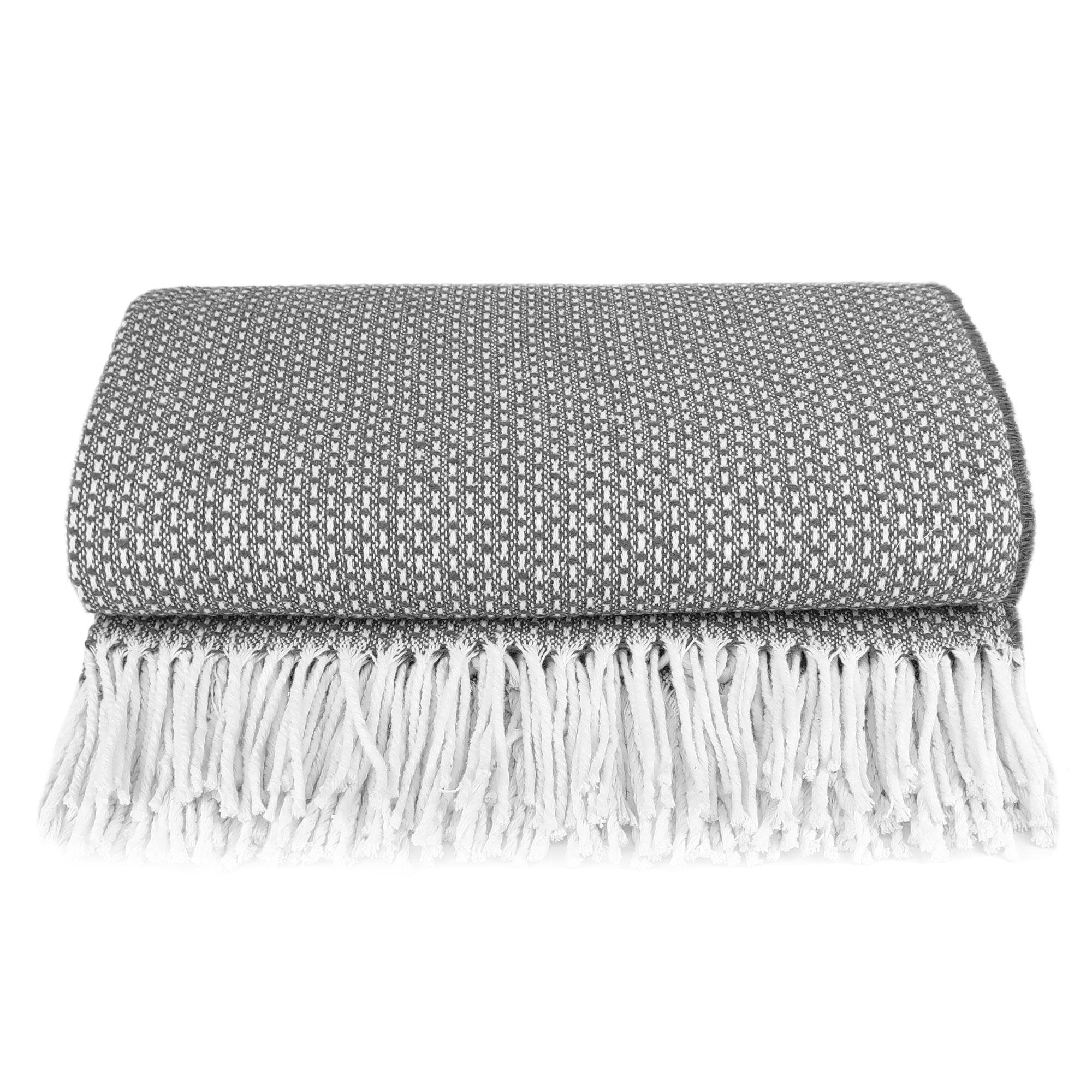 Плед бавовняний Love You 140х200 см Букле Сірий (4695) - фото 2 Плед бавовняний Love You 140х200 см Букле Сірий (4695) - фото 2