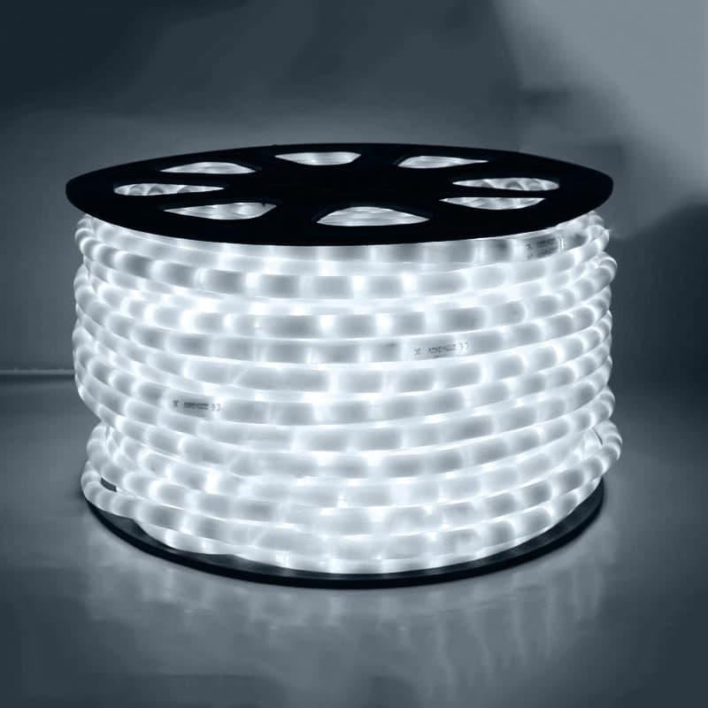 Гірлянда світлодіодна вулична дюралайт Білий 50 м прозорий шланг LED стрічка (1518249774) - фото 9