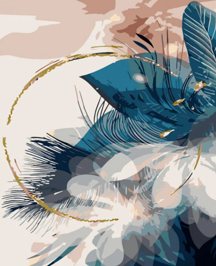 Картина по номерам Strateg Призрачный букет 40x50 см (GS1048)