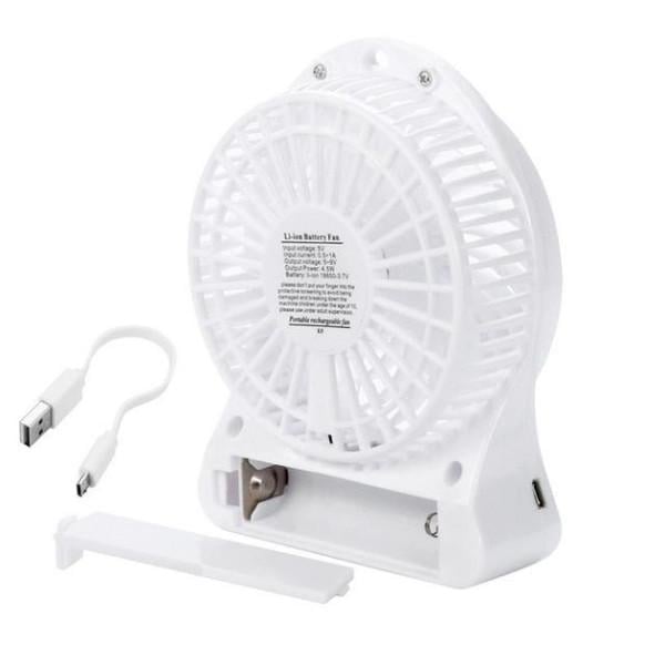 Вентилятор настільний Mini Fan XSFS-01 з акумулятором 18650 Білий (4376) - фото 4 Вентилятор настільний Mini Fan XSFS-01 з акумулятором 18650 Білий (4376) - фото 4