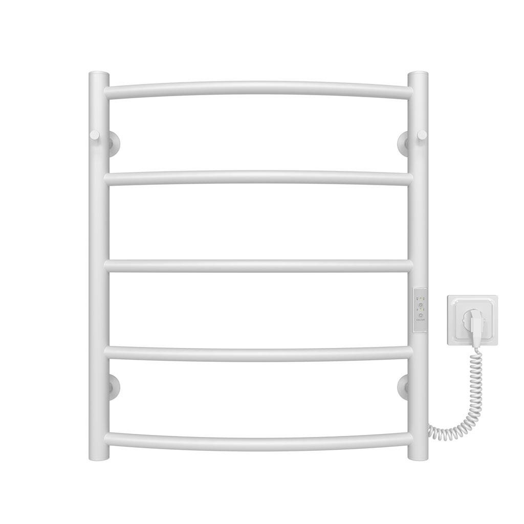 Полотенцесушитель электрический HeatPro Kelly P5 углеродная сталь правостороннее подключение 600x500 мм Белый (DH-KL6005005EWR)