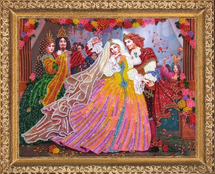 Набір для вишивання бісером BUTTERFLY 437 Принц та принцеса 25х32 см (437)