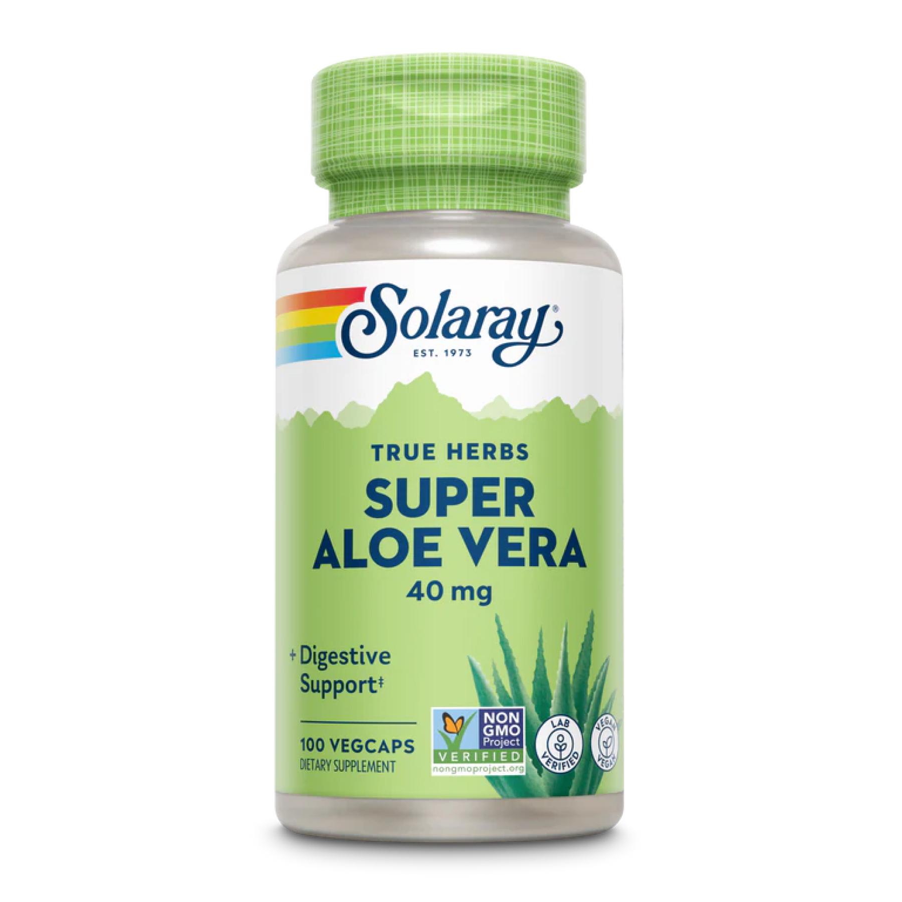 Экстракт алоэ вера Solaray Super Aloe Vera Gel 100 кап.