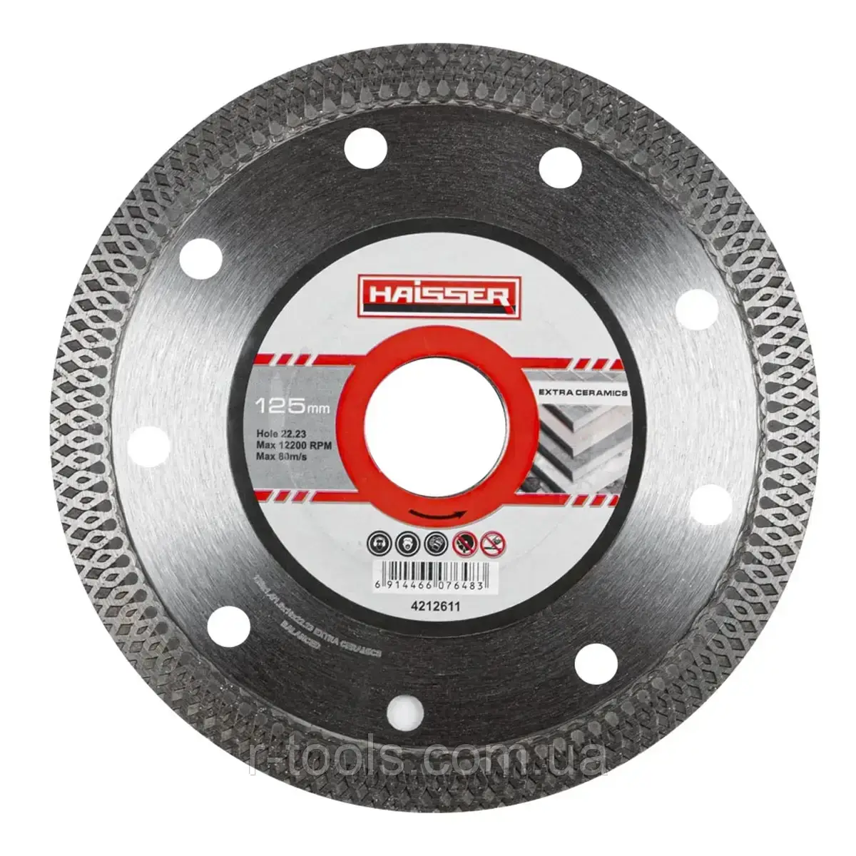 Диск алмазний Haisser Extra Ceramics Delicate 125х1,2х22,23 (4212612)