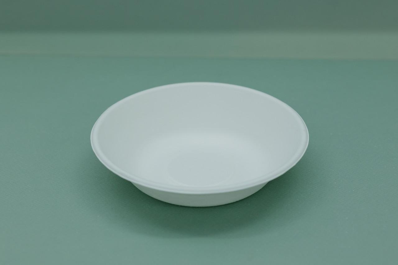 Одноразовая тарелка из пульперкартона 350 мл 125 шт. (00000000480) - фото 2