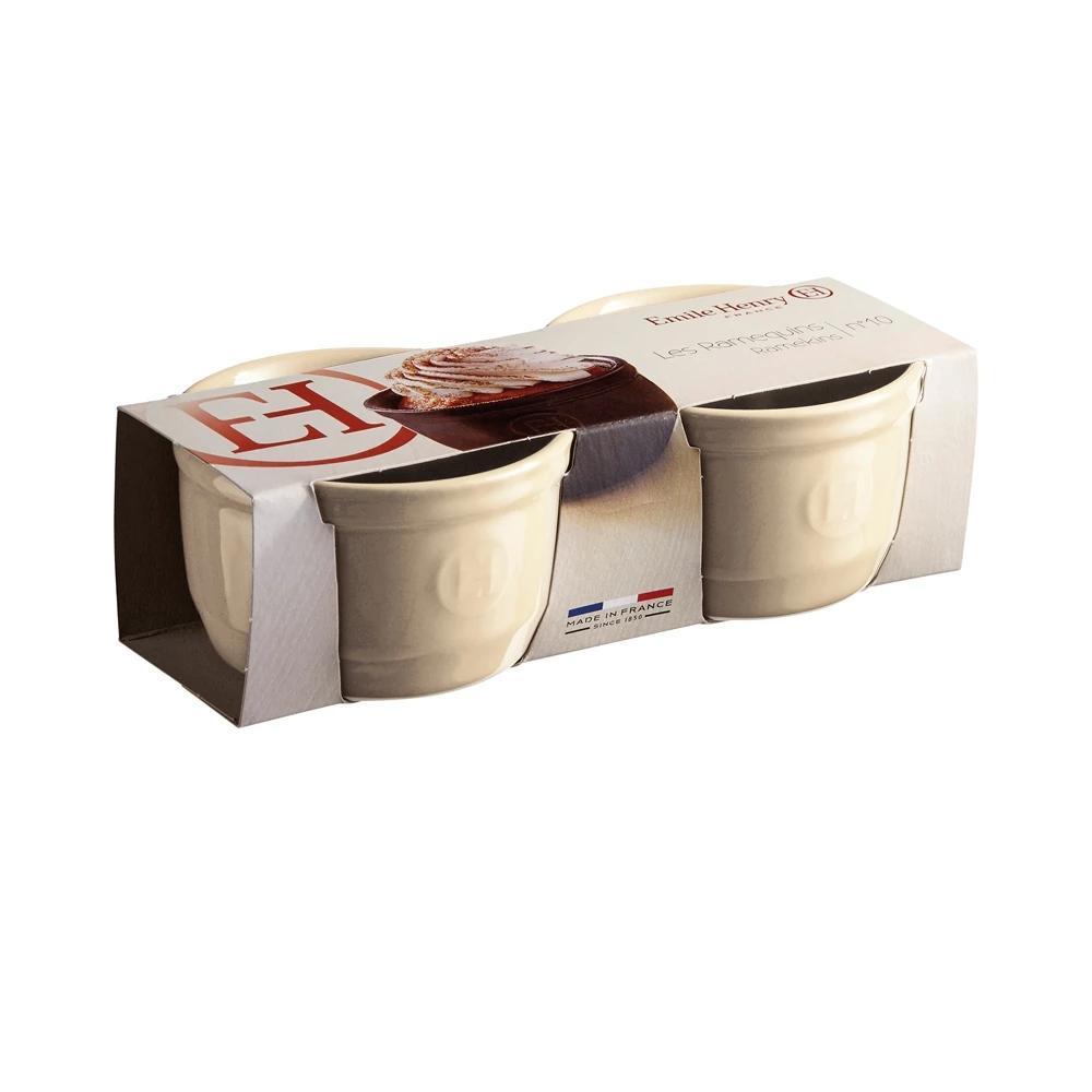 Набір порційних форм для запікання керамічний Emile Henry Ovenware 2 шт.10,5 см Бежевий (024010) - фото 2 Набір порційних форм для запікання керамічний Emile Henry Ovenware 2 шт.10,5 см Бежевий (024010) - фото 2
