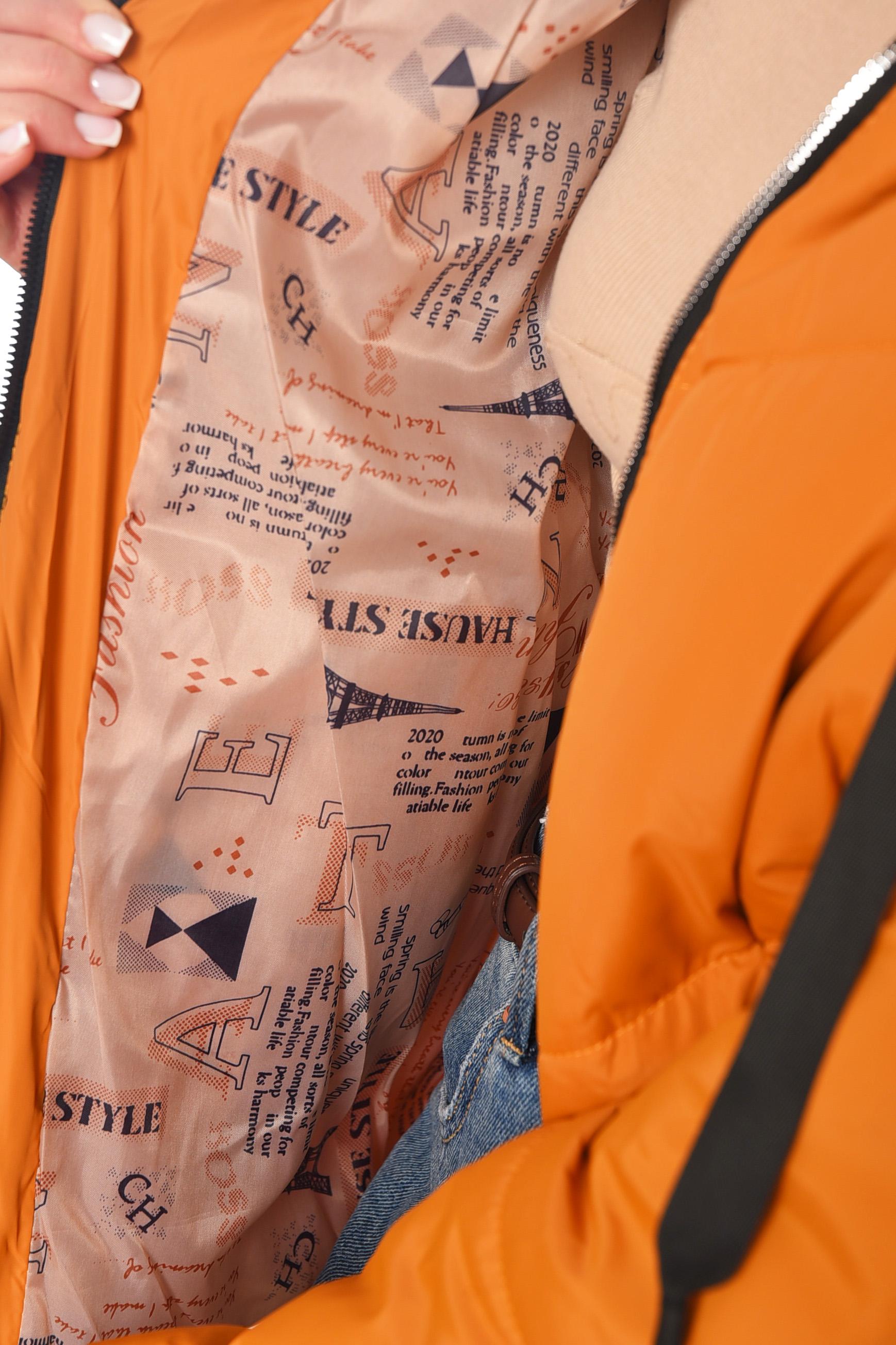 Куртка женская демисезонная р. 42 Горчичный (197797) - фото 4 Куртка женская демисезонная р. 42 Горчичный (197797) - фото 4